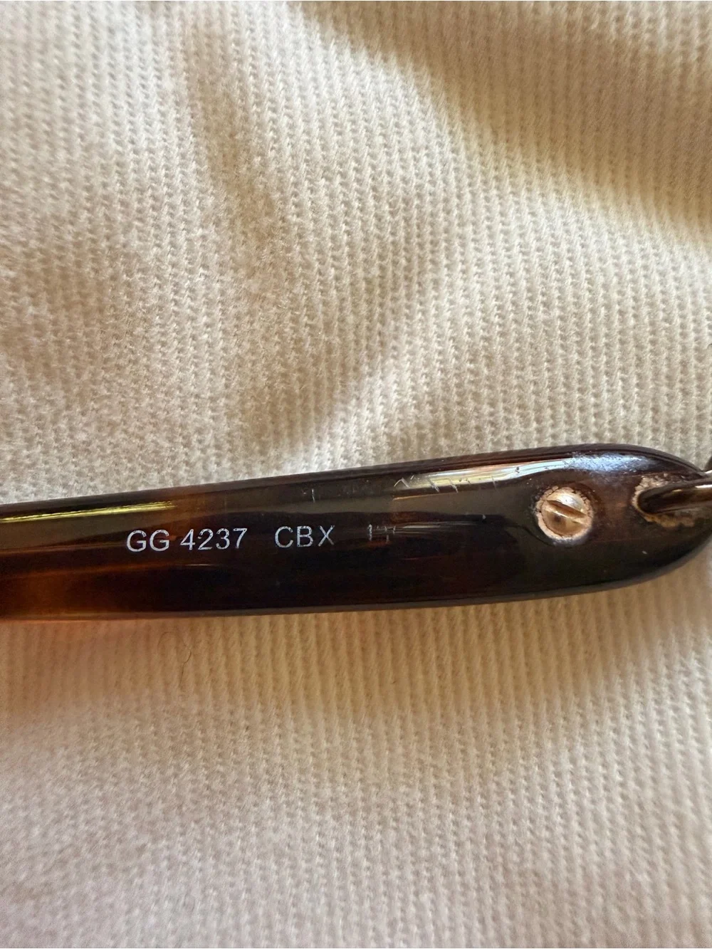 Gucci Brown Semi-Rimless Women's Glasses with Subtle Gold Accents